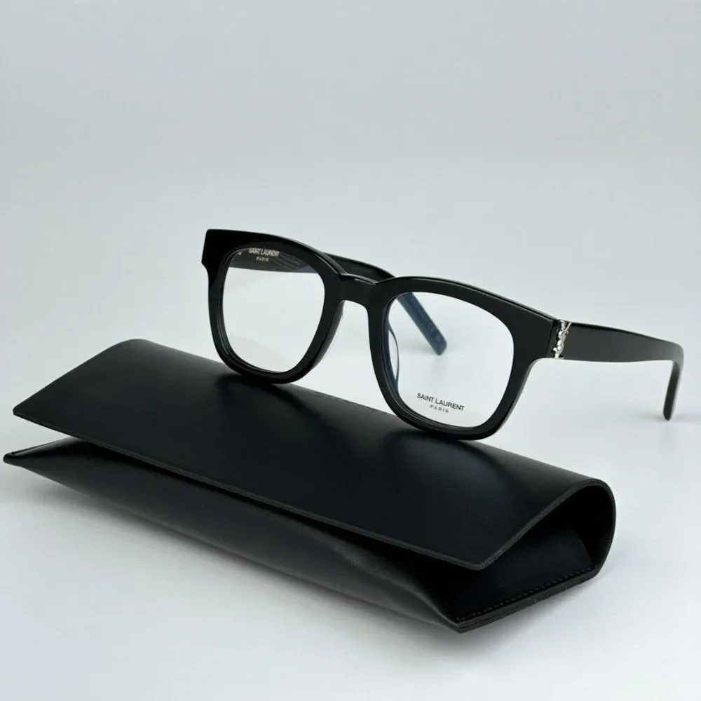 NEW Saint Laurent SLM124 OPT 001 Black Cat Eye Unisex Eyeglasses - Picture 2 of 11